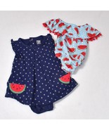 2 Spring Summer One Piece Girl&#39;s Watermelon  Size 12 Months and No Size - £8.23 GBP