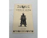 Lords Of Glory Simple Fantasy Rules For Miniatures Book - $89.09