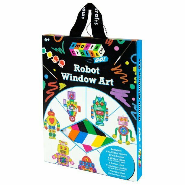 Smarts & Crafts Go Robot Window Art, 26 Pieces, Unisex, Kids & Teens (LOC GRM1) Item image 2