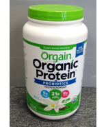 Orgain USDA Organic Plant-Based Protein Probiotics Powder Vanilla 2.74 Lb - £27.71 GBP