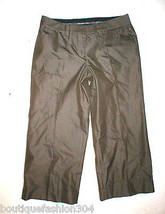 New Womens Dark Brown Express Crop Pants Editor 4 Work Nice 29 X 21.5 Of... - £38.70 GBP