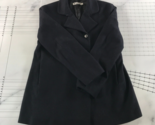 Jil Sander Pea Coat Mens 44 Navy Blue Pockets Inner Pocket Angora Wool B... - £73.12 GBP