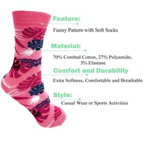Women’s Cotton Crew Socks 6 Pack – Soft Breathable Colorful Fit 5-10 Cas... - $13.99