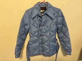 Rare Vintage Eddie Bauer Goose Down Quilted Puffer Jacket Collar  Seattle Medium - £69.30 GBP