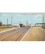 Main Entrance Streetcar State Fair Grounds Oklahoma CIty OK 1910c postcard - $7.43