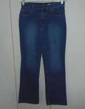 EDDIE BAUER AUTHENTIC DENIM STRETCH LADIES JEANS-4P-GENTLY WORN-MED. WAS... - $13.99