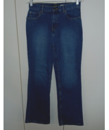 EDDIE BAUER AUTHENTIC DENIM STRETCH LADIES JEANS-4P-GENTLY WORN-MED. WASH-NICE - $13.99