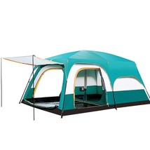 Tent outdoor two-bedroom one living room 3-4-6 people wild camping thick... - £319.71 GBP