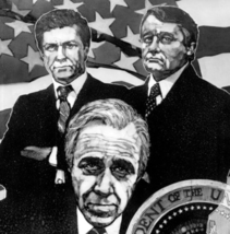 Cliff Robertson Jason Robards Behind Closed Doors Press Photo Sketch ABC... - $21.84