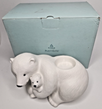 PartyLite Arctic Polar Bear Family Tealight Holder Retired NIB P9990/P17D - $26.99