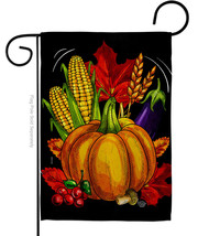 Traditional Thanksgiving Garden Flag Harvest &amp; Autumn 13 X18.5 Double-Sided Hous - £15.66 GBP