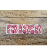 US Stamp US Air Mail 7c Used Red Strip of 3 - $6.82 CAD
