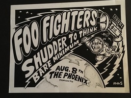 Foo Fighters Original Rare 1995 Toronto Canada Poster/Flyer/Handbill - £79.00 GBP