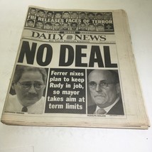 NY Daily News: Sept 28 2001 No Deal - £15.00 GBP