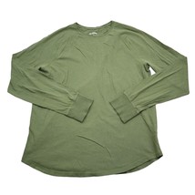 Good Fellow and Co Shirt Mens L Green Long Sleeve Crew Neck Cotton T Shirt - £14.90 GBP