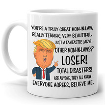 Funny Mug Birthday Gift for Mom-In-Law Donald Trump Great Mom Coffee Mug Tee Cup - £17.33 GBP+