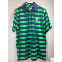 Under Armour Mens Loose Striped Polo Shirt Green Navy US Open 2016 Oakmo... - $24.95