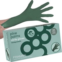Green Gloves Disposable Latex Free Heavy Duty Nitrile Gloves Medium Disposable G - £29.07 GBP
