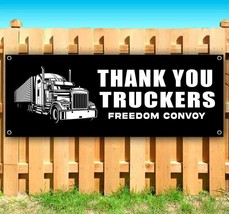 Thank You Truckers Advertising Vinyl Banner Flag Sign Many Sizes Trump Political - £18.99 GBP+