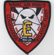 4" Usn Navy HSC-28 2011 Battle E Shield Naval Air Force Embroidered Jacket Patch - $34.99