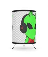 Alien Music Headphone Podcast Character Visitor Tripod Lamp with High-Re... - $52.67