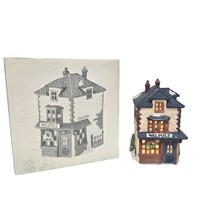 Dept 56 Walpole Tailors Lighted Ceramic House Christmas Snow Village Decor 6.5&quot; - £18.83 GBP