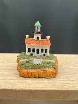 Miniature Resin Lighthouse Old Point Loma CA Detailed Lighthouse Figure ... - £11.39 GBP
