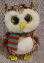 Wise The Owl Ty 7&quot; Plush Toy B63 - $9.00