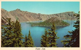 Vintage POSTCARD CRATER LAKE OREGON PHOTO 1950&#39;s UNPOSTED - £1.55 GBP