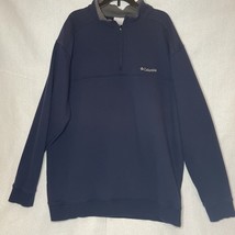Columbia XL mens 1/4 zip pullover sweatshirt blue Excellent Condition - £8.31 GBP