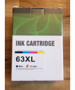 2 Pack (Black &amp; Tri) Ink Cartridges Replacement  63XL - $452.18 MXN