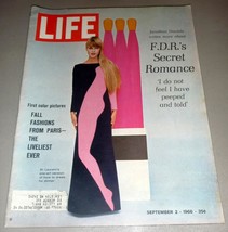 Life Magazine Sept. 2, 1966 - Pop Art Fashion, FDR Secret Romance, Alfie... - $12.25