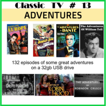 Classic TV pack # 13 - 132 classic Adventures shows - £16.85 GBP