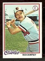 Baltimore Orioles Rick Dempsey 1978 Topps # 367 Ex - £0.39 GBP