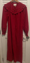 Vintage Barbizon Red Ruffle Flannel  Nightgown Women’s Small - $138.59