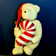 Boyds Bear Mr. Kringle 93646V 30&quot; Tall Standing Christmas Santa Bear Candy Cane - £69.43 GBP