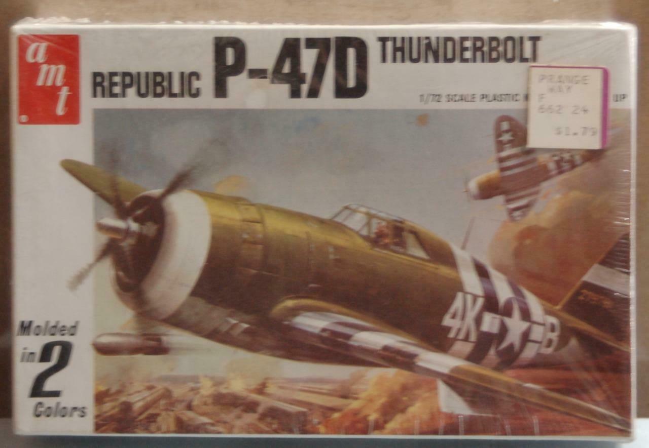 P-47D Thunderbolt 1/72  model plane Sealed never opened    AMT Vintage 1974 1979 - £8.53 GBP