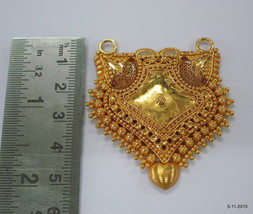 20k gold pendant necklace hanmade gold jewellery vintage tribal jewellery - £1,304.95 GBP