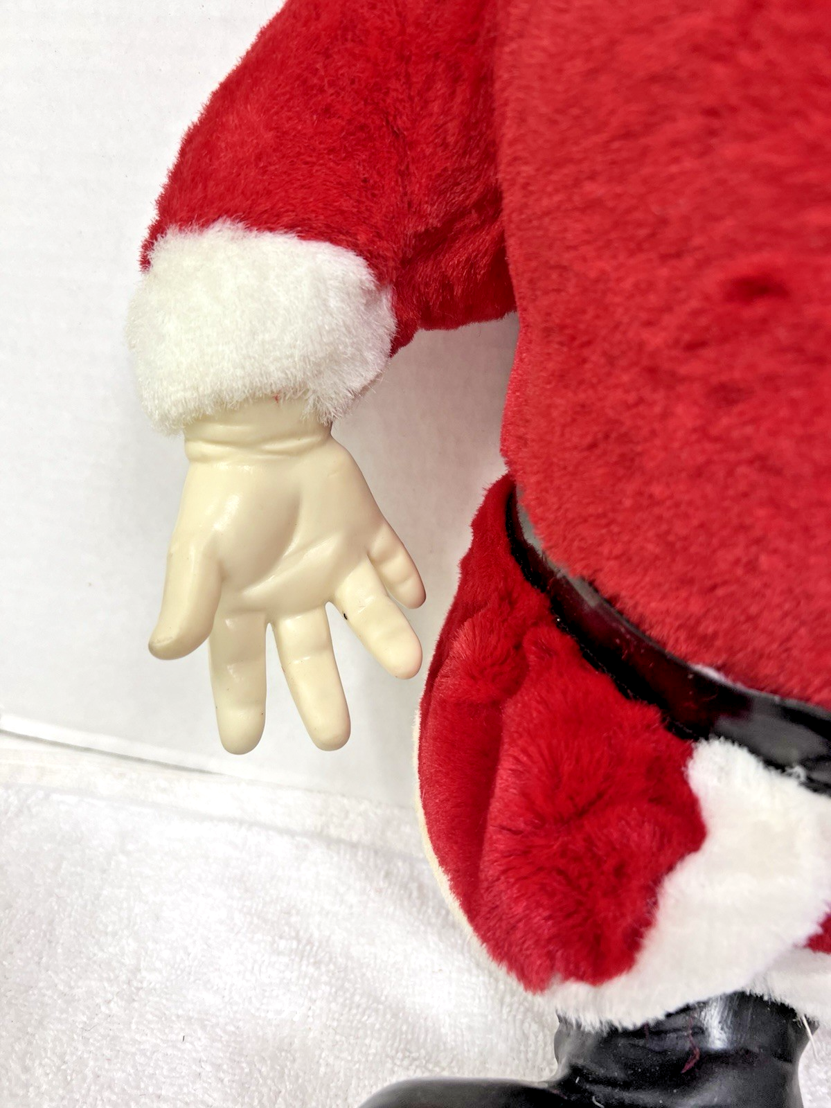 Vintage MCM My Toy Santa Claus 21" Rubber Face Christmas Doll Plush 1950s Blue E Item image 4
