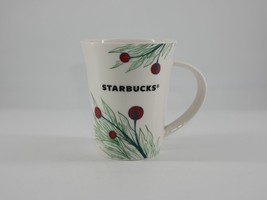 STARBUCKS Coffee Mug Cup Holly Berry Pine Christmas Holiday 2020 - £7.83 GBP