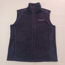 Columbia AM1535 Men&#39;s Blue Fleece Steens Mountain Full Zip Vest Size Medium - $18.70
