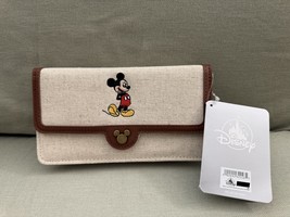 Disney Parks Mickey Mouse Wallet with Shoulder Strap NEW