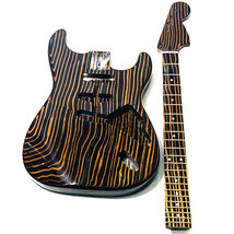 Musoo brand electric guitar kit zebra wood - £173.46 GBP