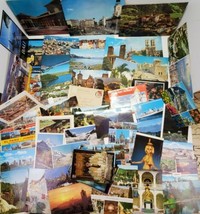 Vtg International Postcard Mixed Lot Posted Unposted Europe Mexico Canada Stamps - £49.83 GBP