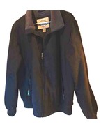 St. John&#39;s Bay Men&#39;s Jacket Coat Black Water Resistant Mock Neck Zipper ... - $33.76 CAD
