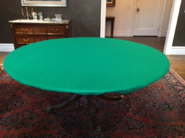 FELT poker table cover fits 54&quot; ROUND TABLE - CORD/ BL PLUS STOW BAG - £77.67 GBP