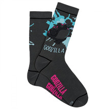 Godzilla x Kong Battle Crew Socks Black - $12.98
