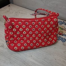 Vera Bradley Purse Pocket Book Handbag Small Red Pre-owned Strap Crossbo... - $10.00