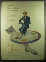 1949 Berkshire Nylace Kantruns Stockings Ad - Costume by Maurice Rentner  - $18.49
