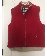 Roper Workwear Women's Red Canvas Vest Jacket Coat Maroon Size Large  - £28.12 GBP